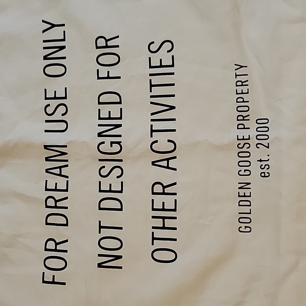 Golden Goose Extra Large Cream Color Dust Bag, NWT (28"x21") - Picture 7 of 8